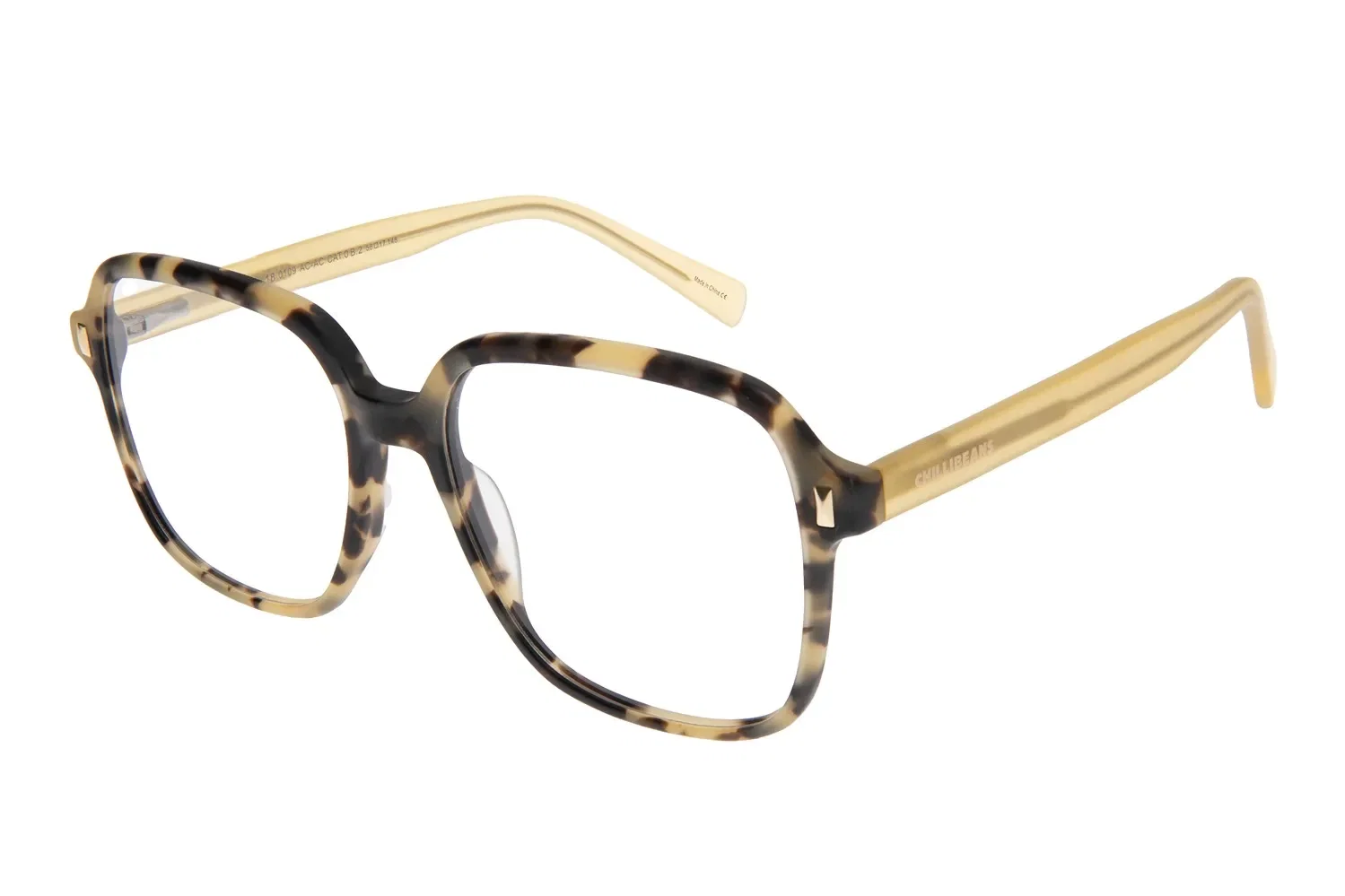 Armação Para Óculos de Grau Feminino Ótica Chilli Beans Quadrado AC Amarelo — imagem 1