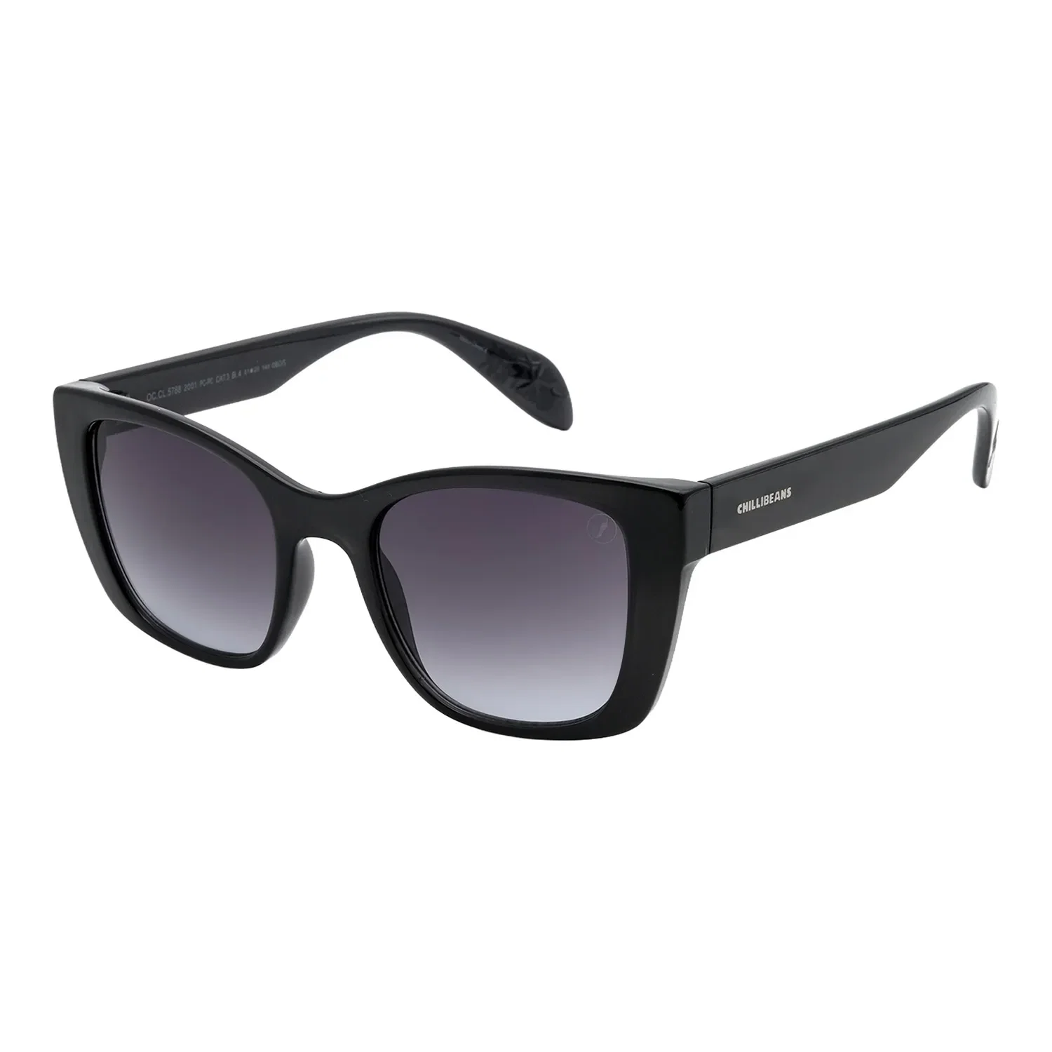 Óculos de Sol Feminino One Piece Laboon Quadrado Degradê Preto — imagem 1