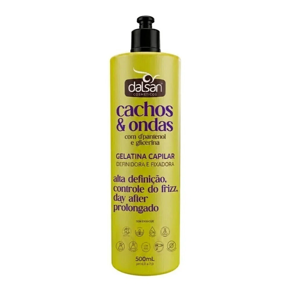Gelatina Capilar Dalsan Cachos & Ondas Definidora e Fixadora 500ml