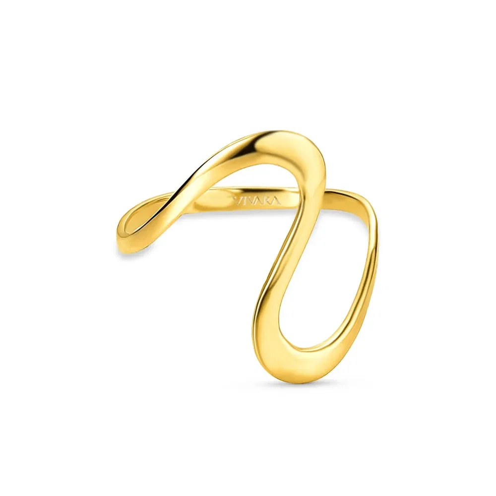 Anel Gold Curvas em Ouro Amarelo 18k — imagem 1