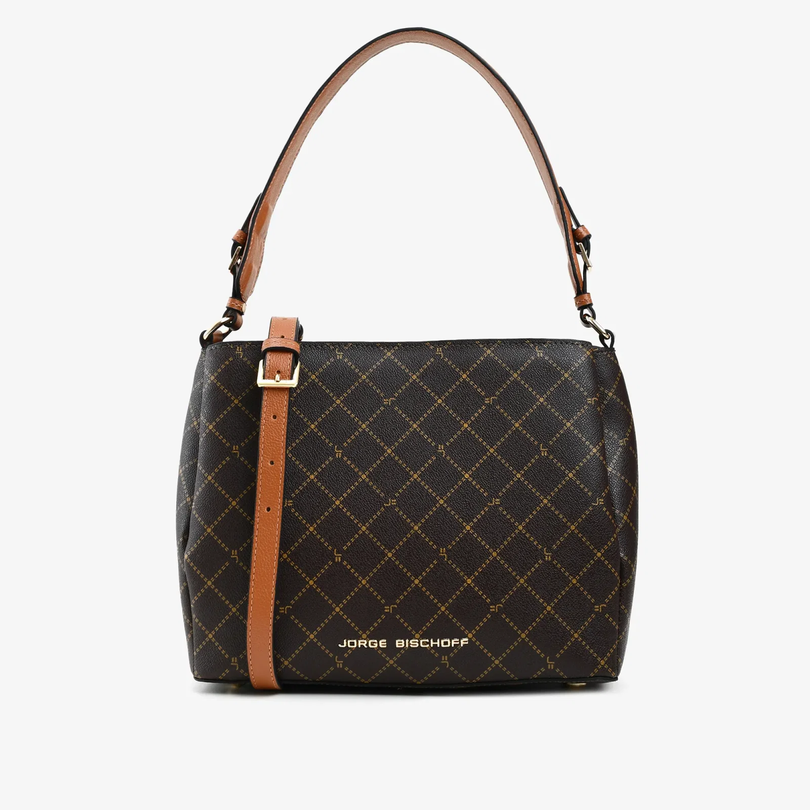 Bolsa Transversal Monograma Marrom