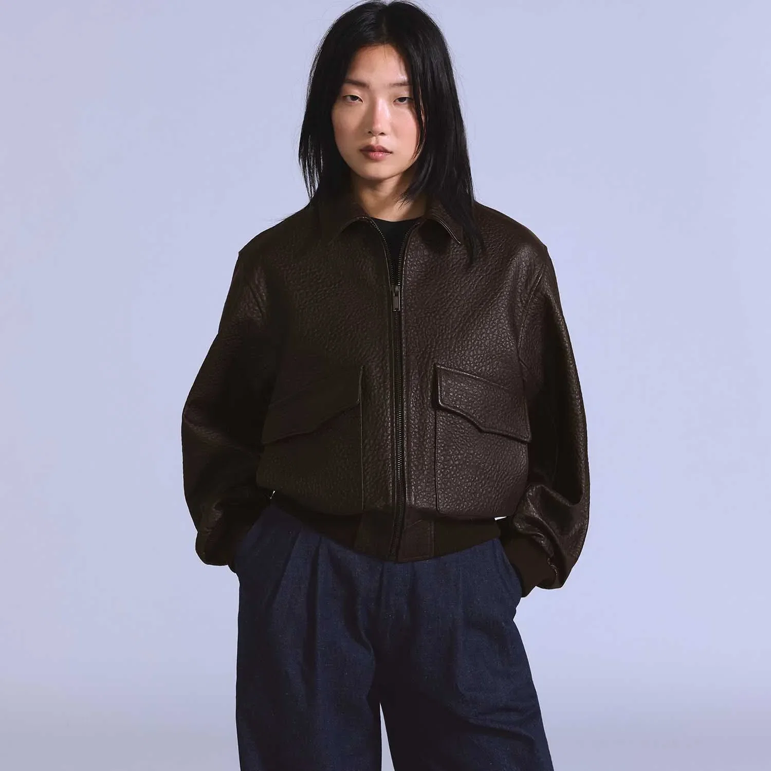 Jaqueta Levi's® Blue Tab Flight Jacket Marrom