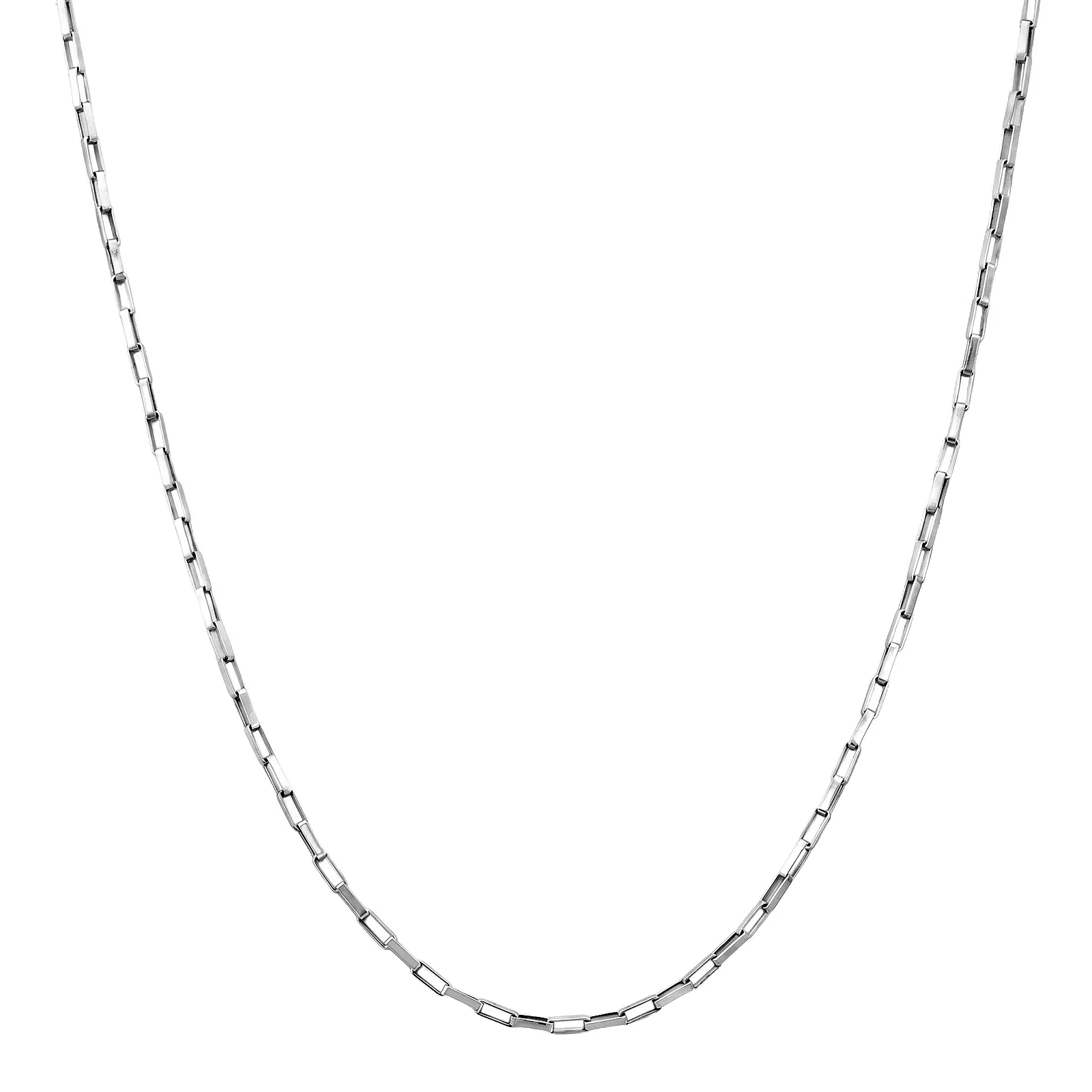 Corrente Life Veneziana Alongada em Prata 925, 45cm — imagem 1