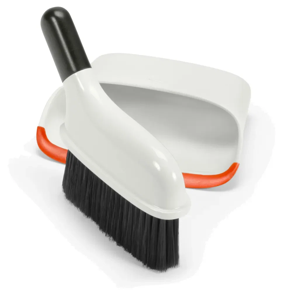 Vassoura e Pá Compacta OXO Branco e Laranja — imagem 1