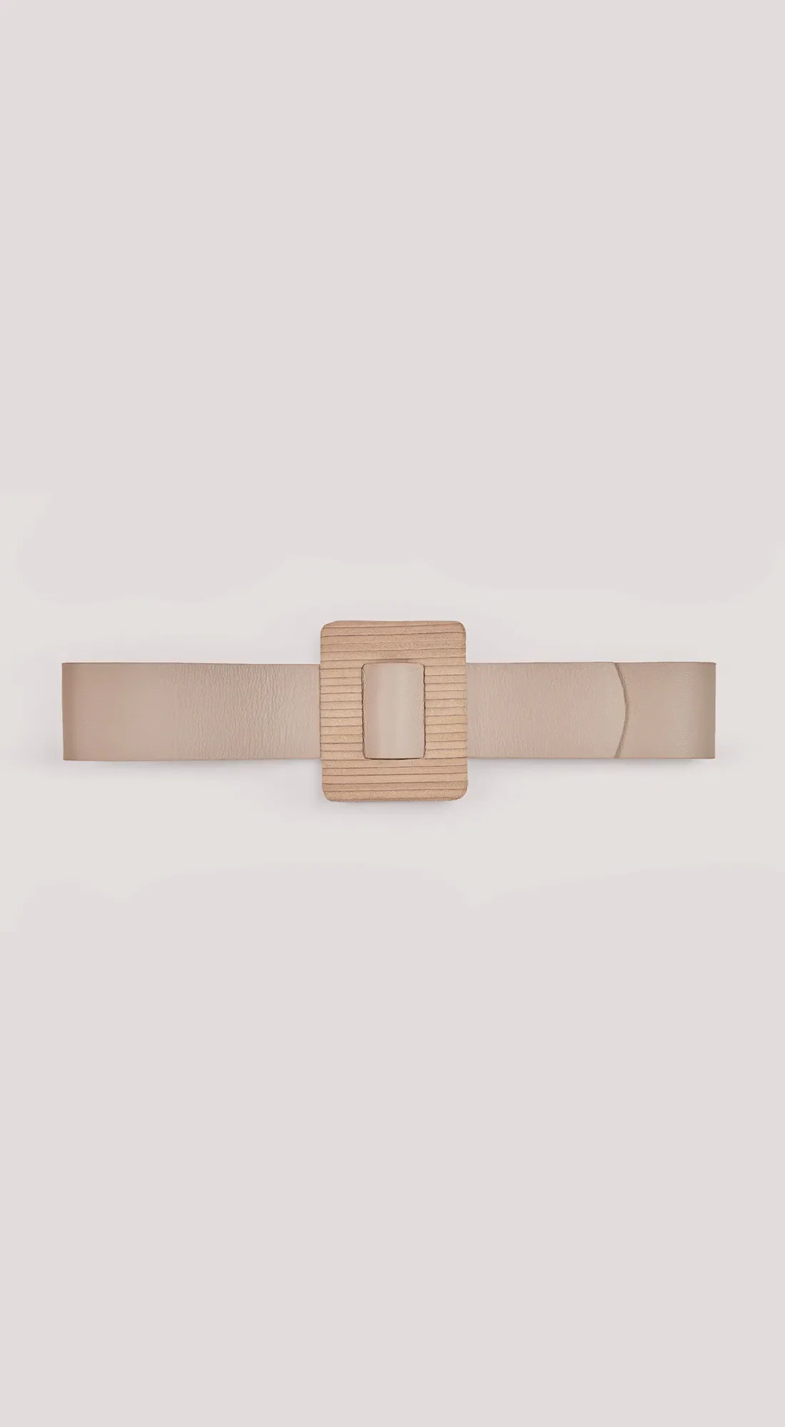Cinto Morena Rosa Cintura Médio Com Fivela Off White — imagem 1