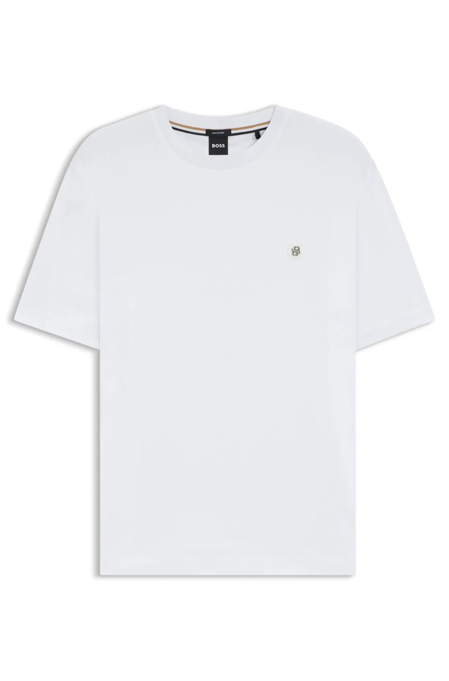 Camiseta Regular Fit Em Algodão Com Monograma Double B — imagem 1