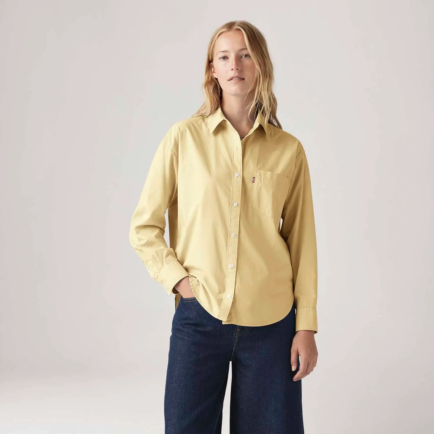 Camisa Levi's® Harlie Boyfriend Amarela — imagem 1