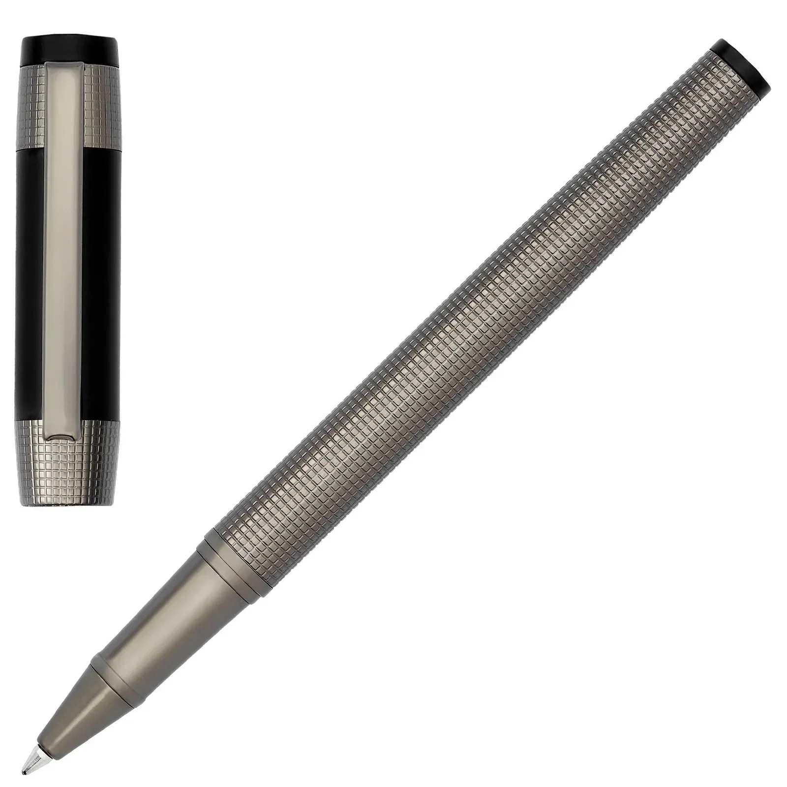 Caneta Hugo Boss Aço Cinza Escuro / preto Hst4965d — imagem 1