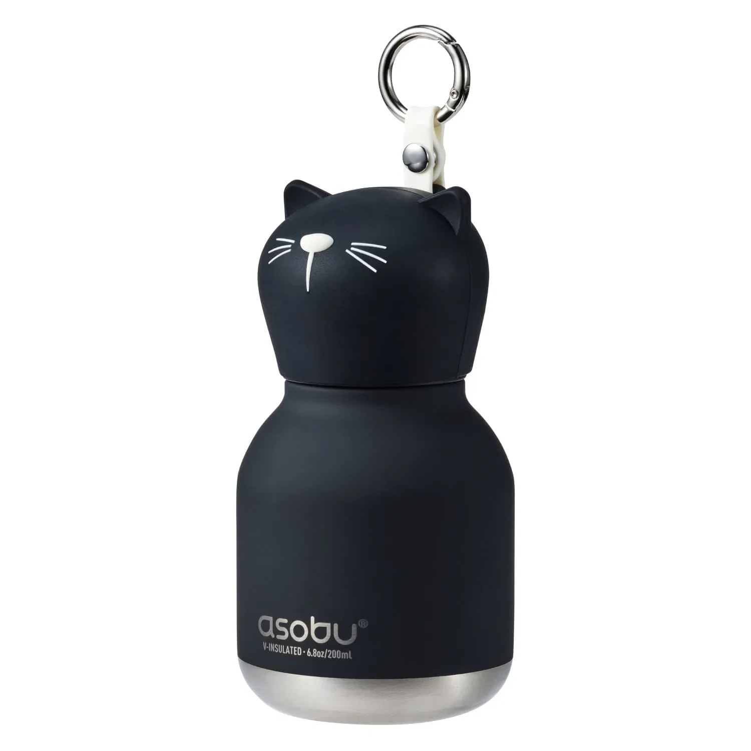 Mini Bestie Gato Garrafa Térmica em Inox 200ml Asobu