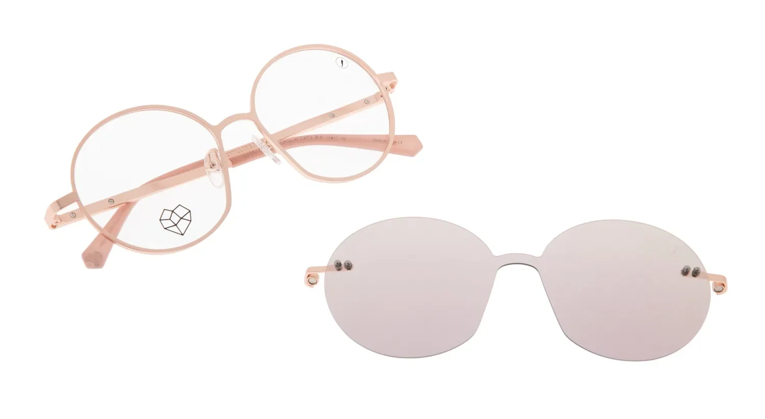 Armação Para Óculos de Grau Feminino Pedras Brasileiras Multi Rosé Polarizado