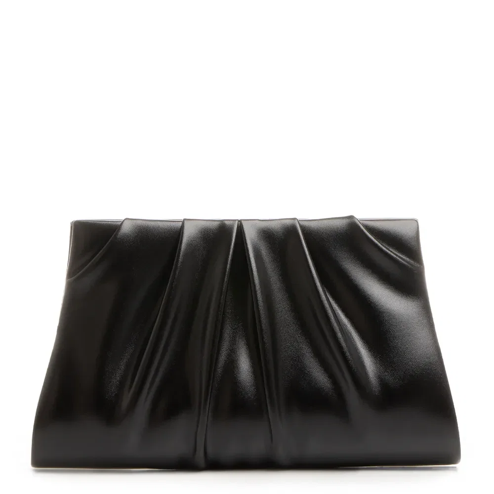 Clutch Preta Drapeada