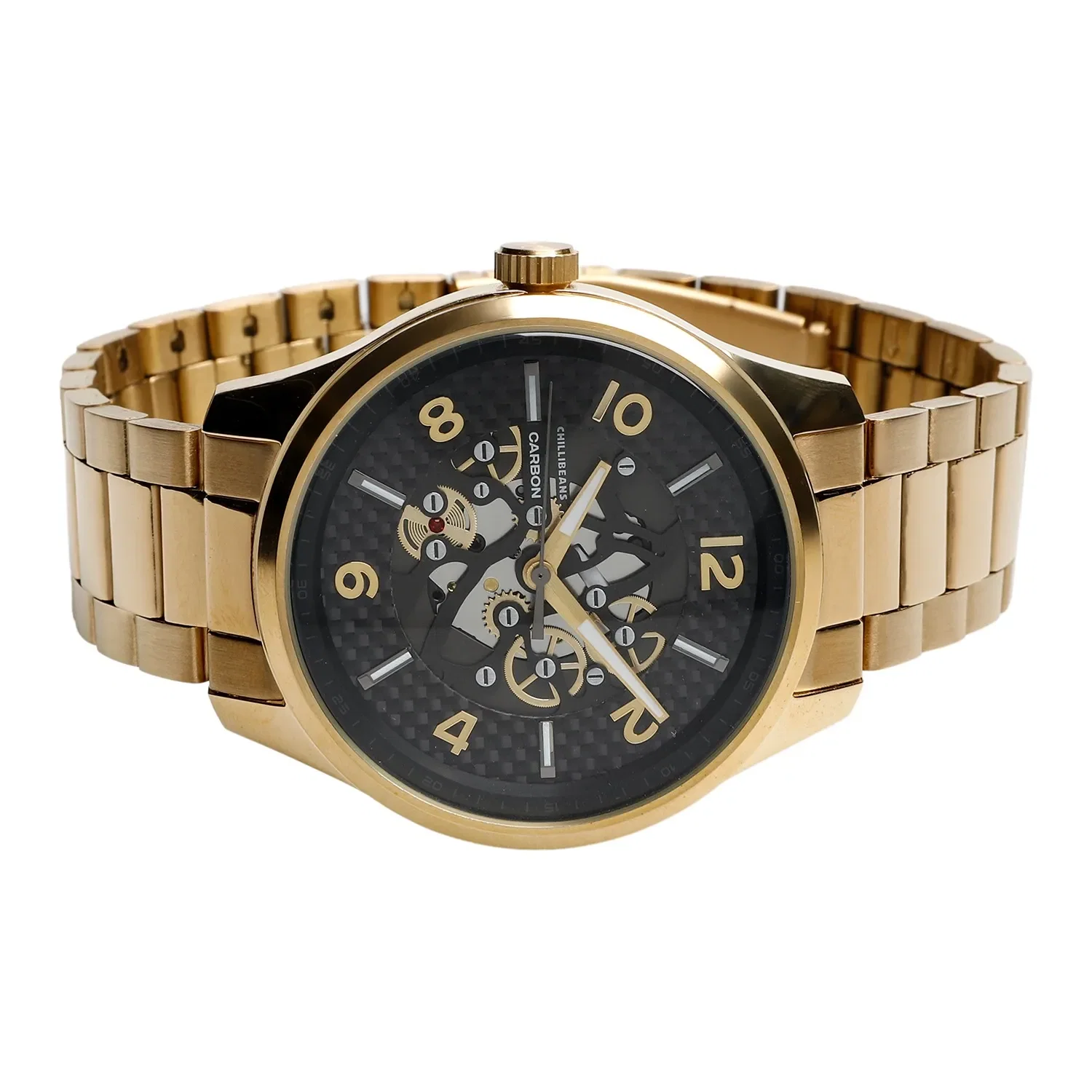 Relógio Automático Masculino Chilli Beans Metal Dourado — imagem 1