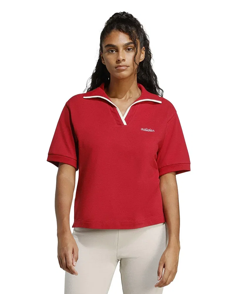 Camisa Adidas Polo Color Pop Essentials Feminina