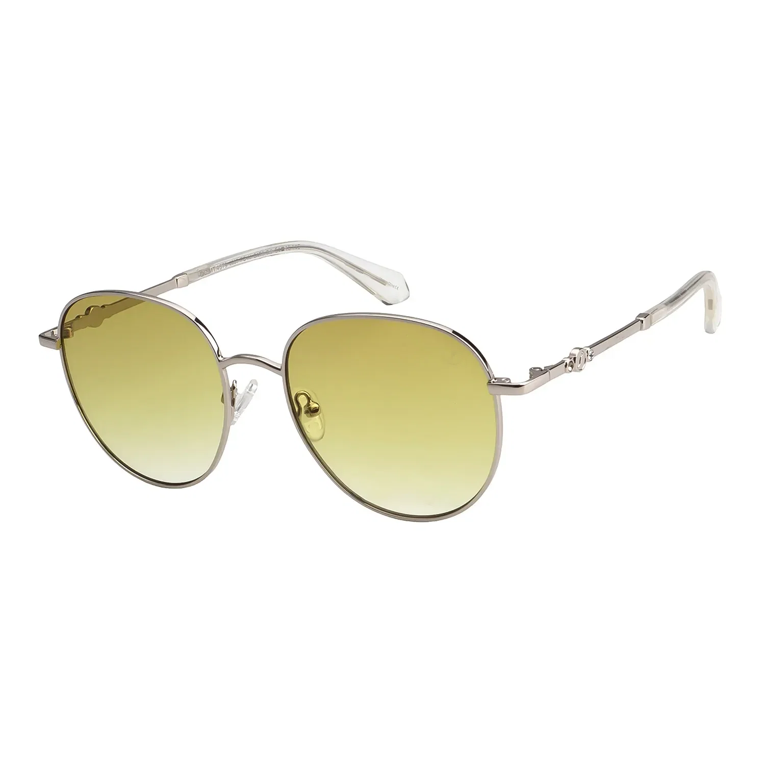 Óculos de Sol Feminino Chilli Beans Trend Metal Redondo Caramelo — imagem 1