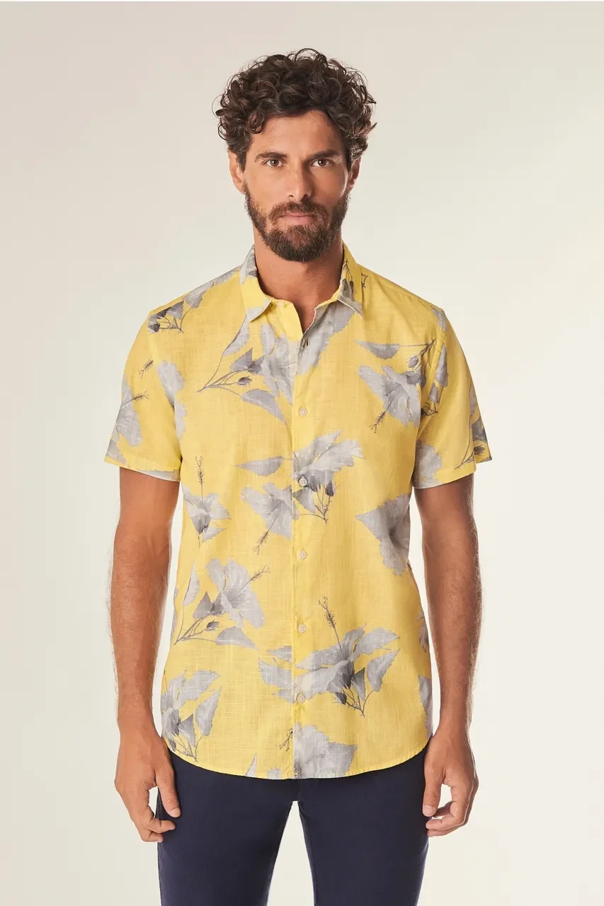 Camisa Pf Mc Hibisco — imagem 1