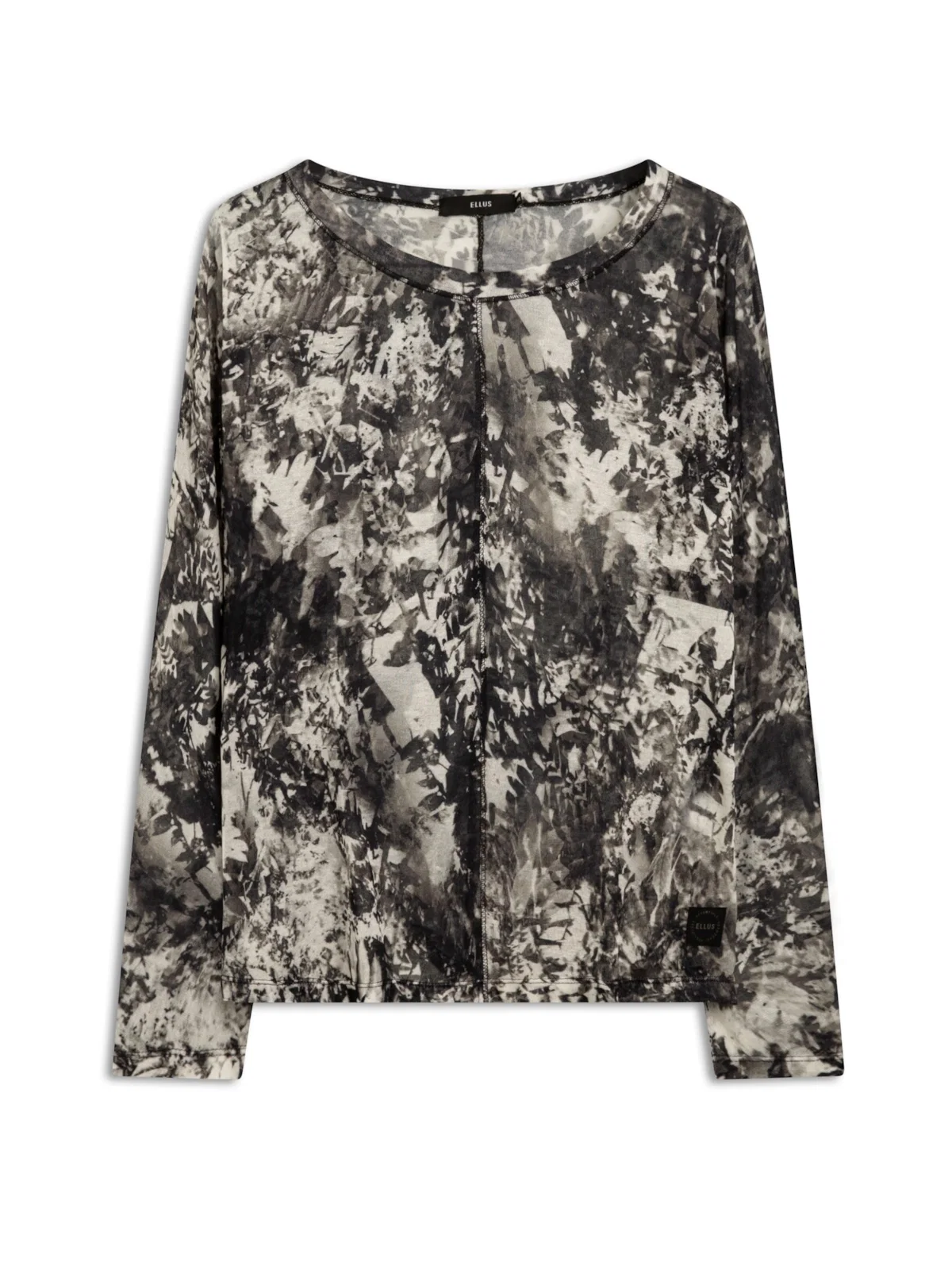 Blusa Slik Leafage Preto