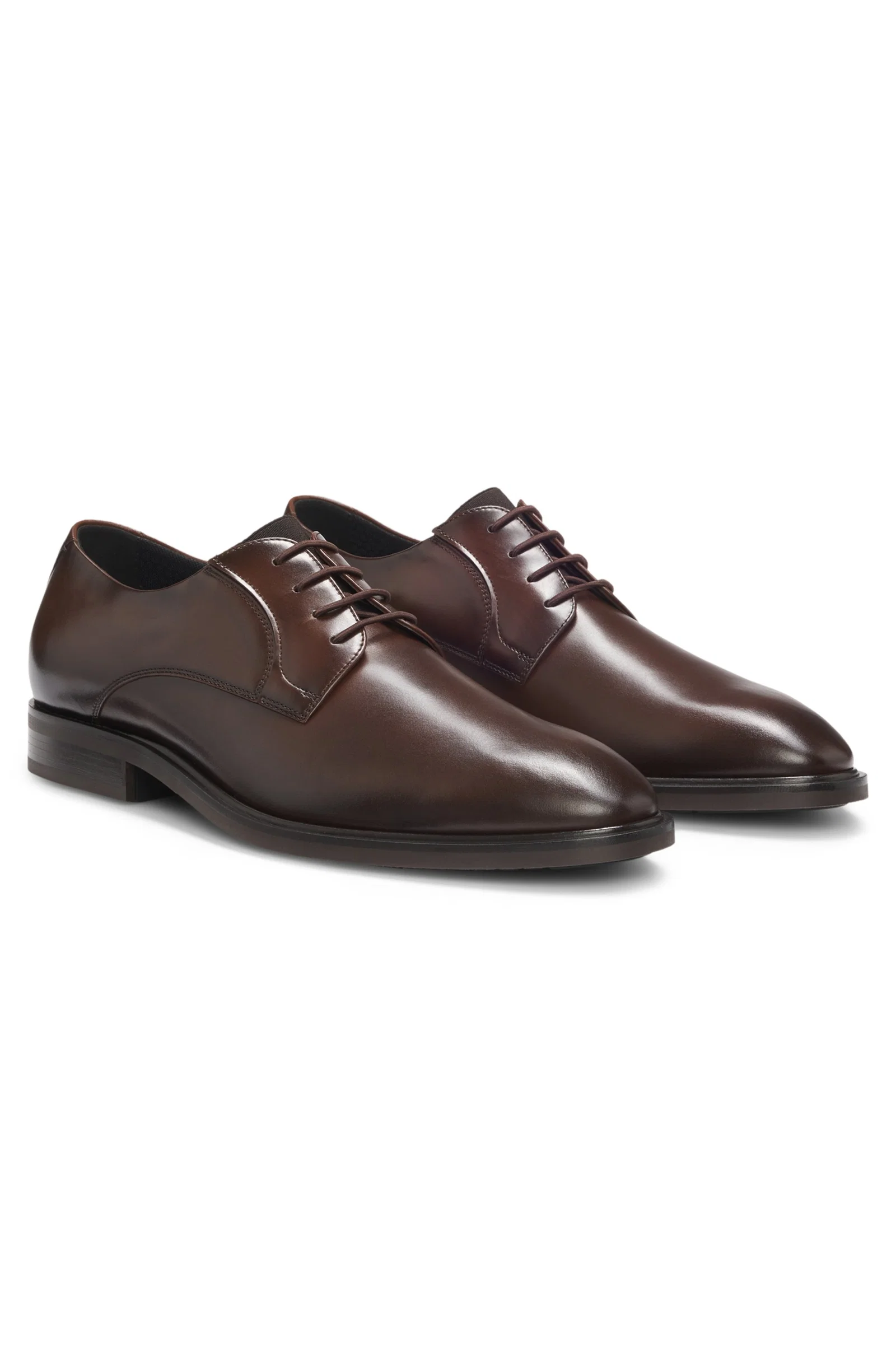 Sapatos Derby Em Couro Liso — imagem 1