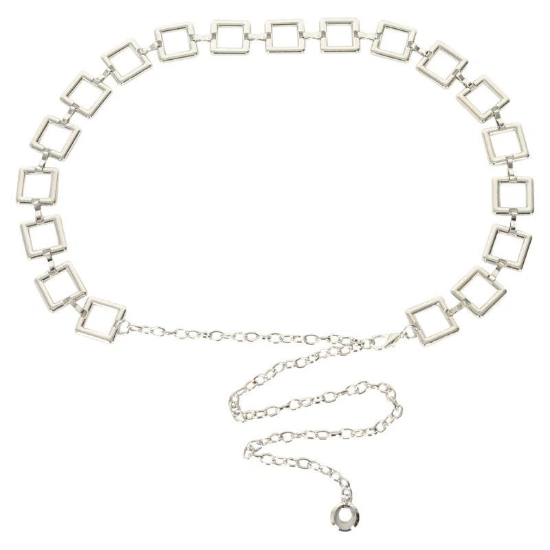 Cinto Feminino Metal Quadrado 2,5cm