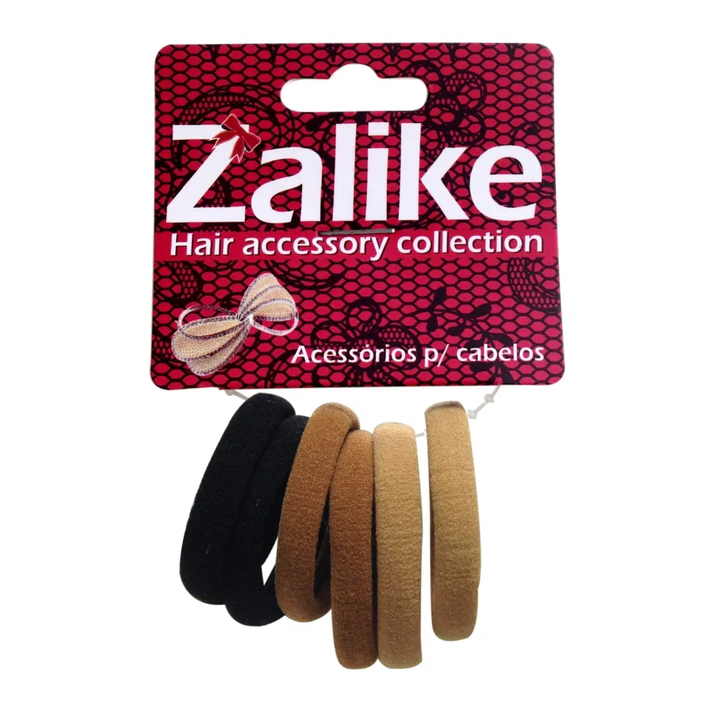 Elástico para Cabelo Zalike Colorido 6 Unidades
