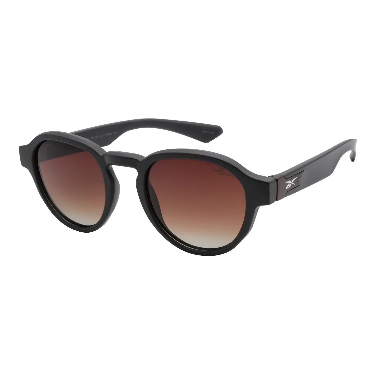 Óculos de Sol Masculino Reebok Redondo Polarizado Degradê Marrom — imagem 1