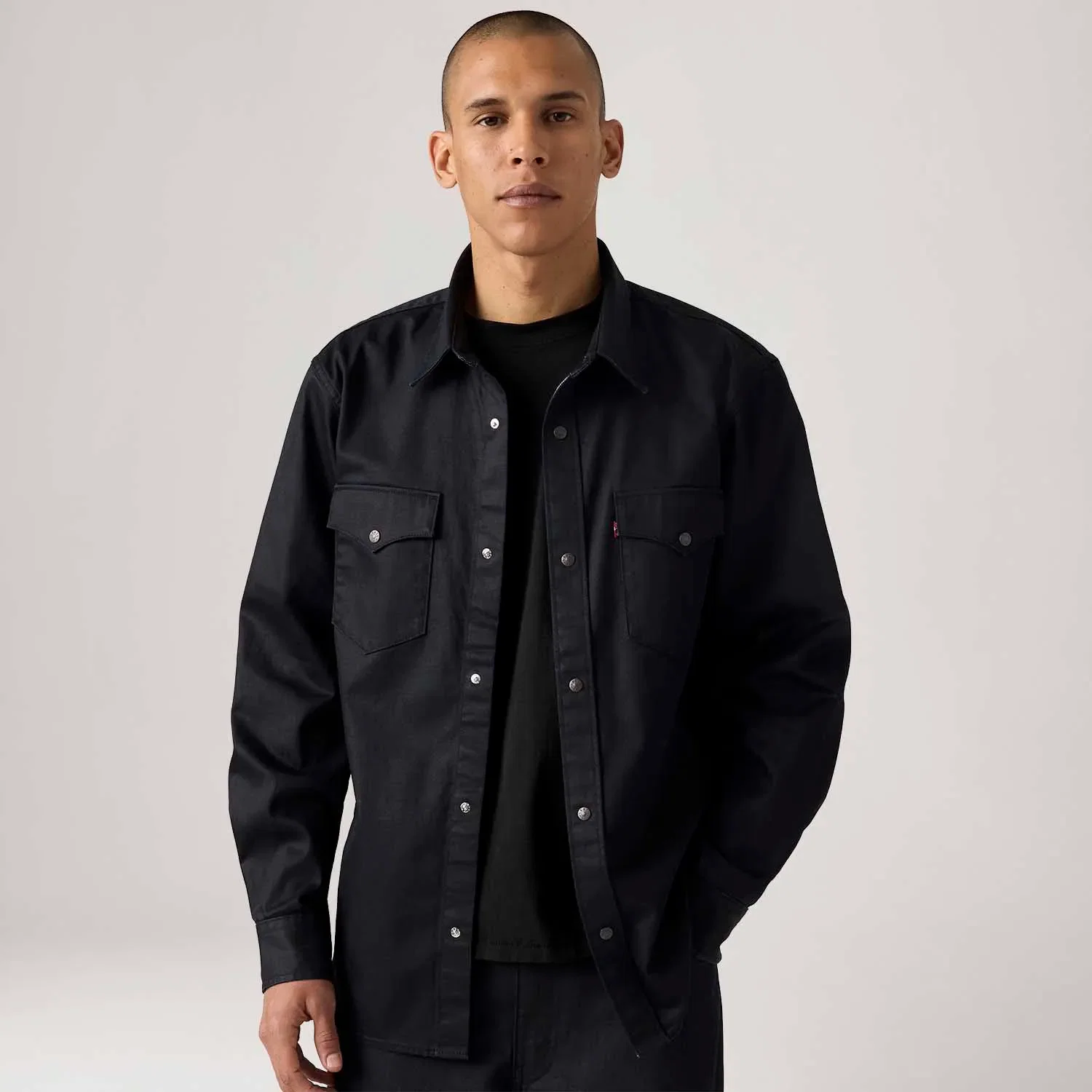 Camisa Levi's® Relaxed Western Preta
