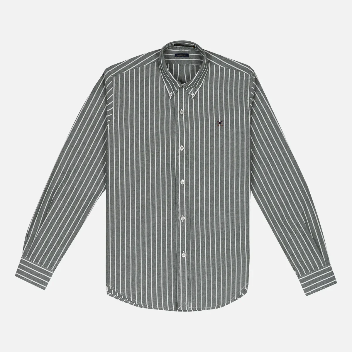Camisa Custom Oxford Listrada Button-Down