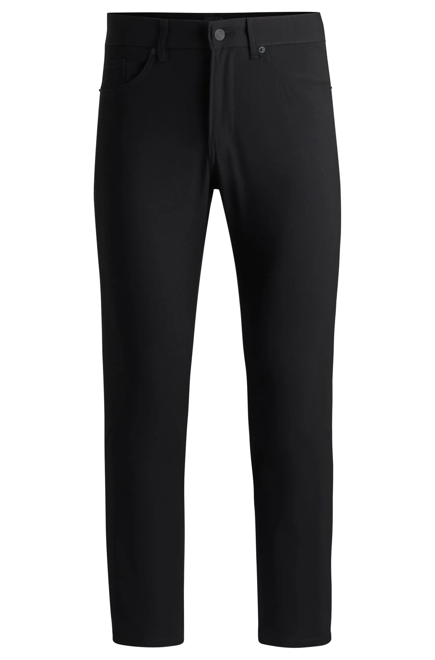 Calça Slim Fit Em Tecido Stretch