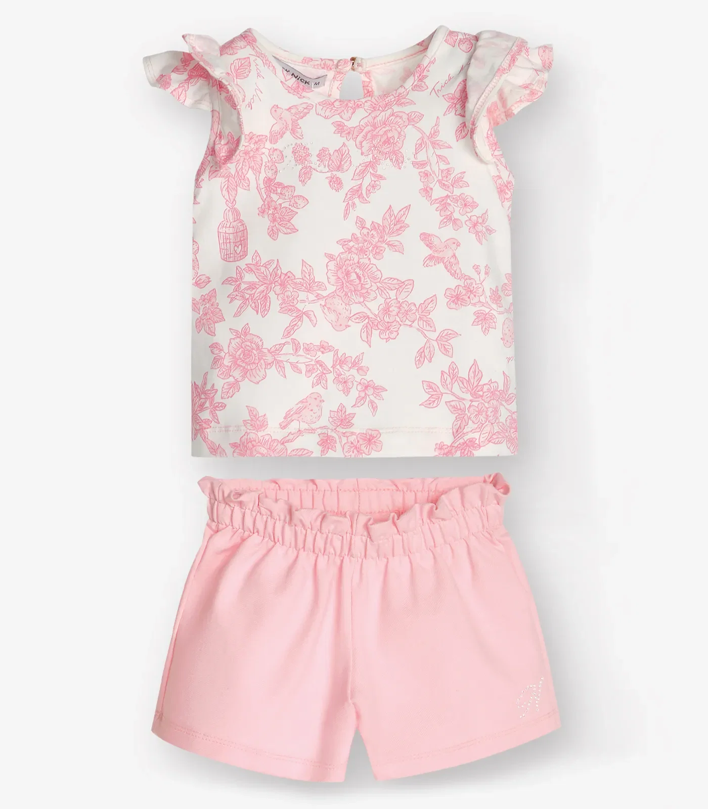 Conjunto Regata com Shorts Menina Trick Nick Rosa