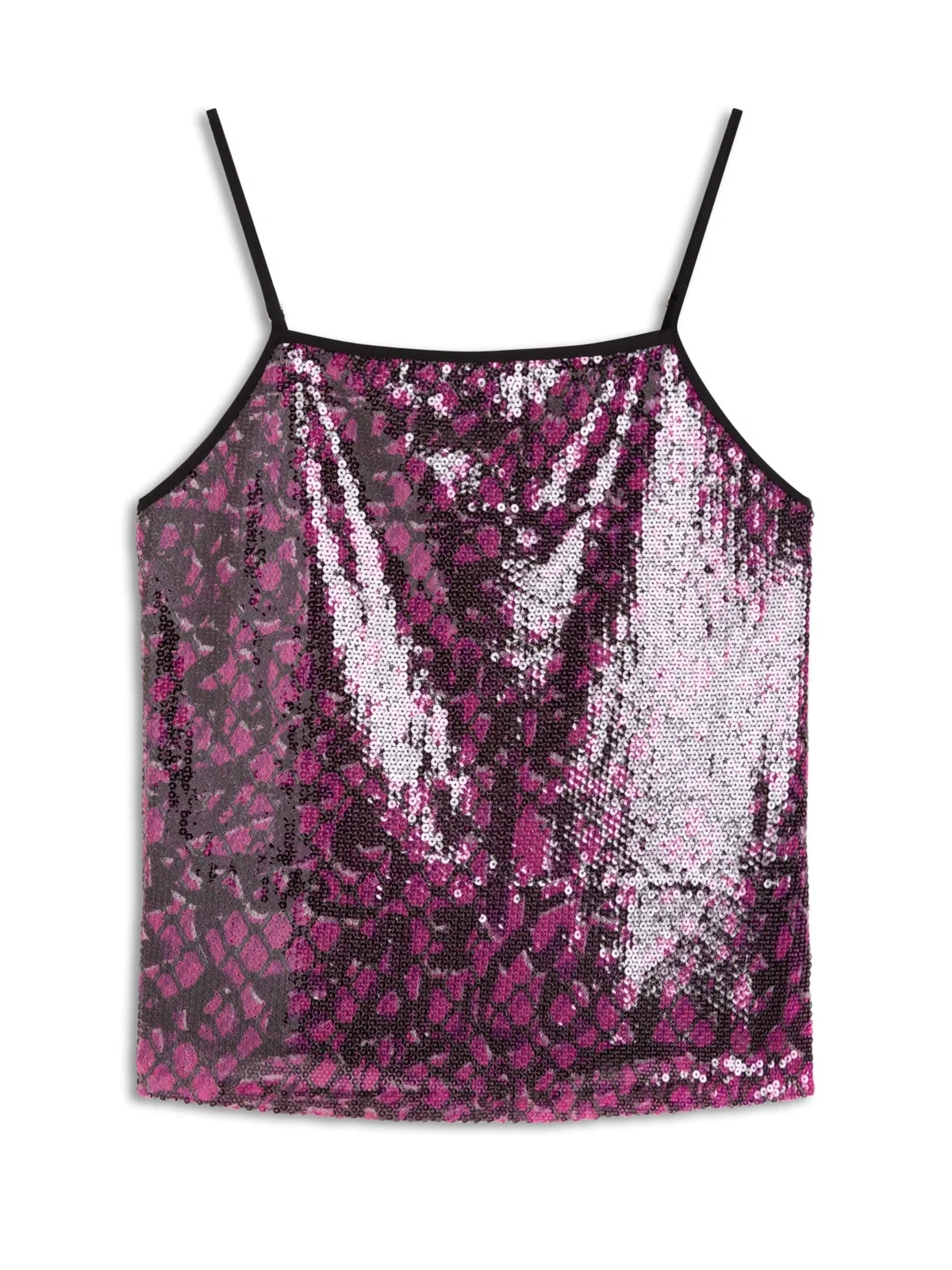 Blusa Paete Grafit Sleeveless Pink — imagem 1