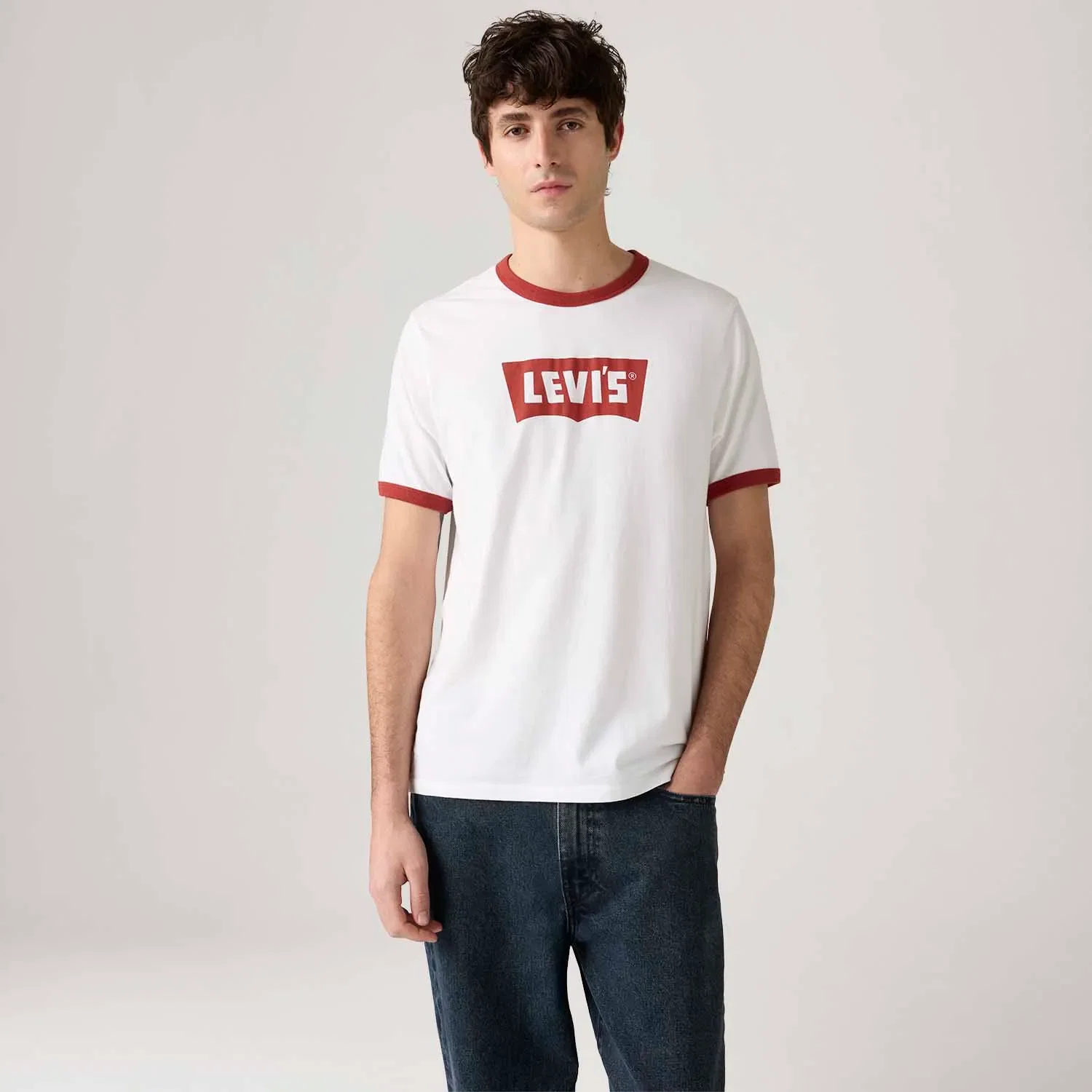 Camiseta Levi's® Standard Ringer Branca — imagem 1