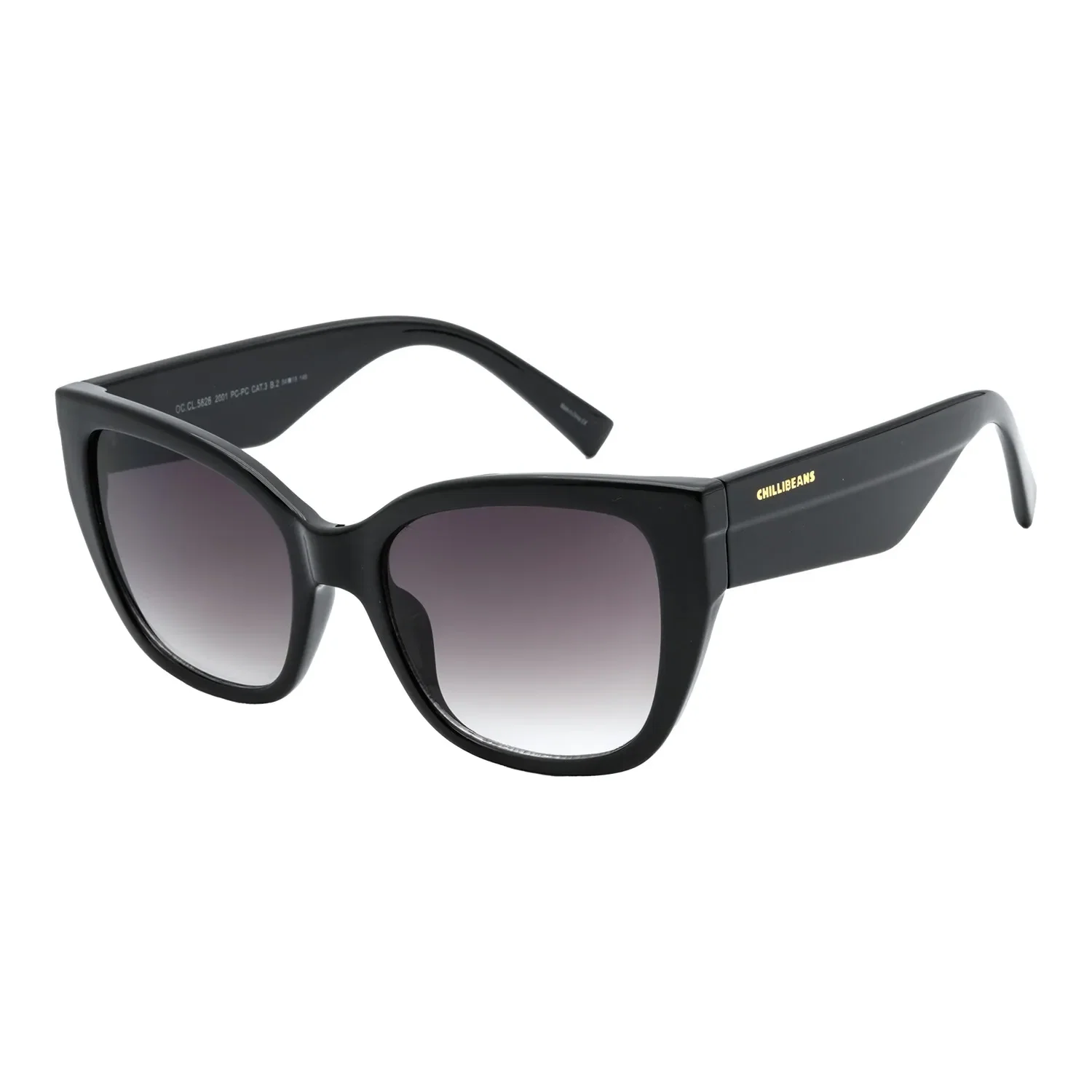 Óculos de Sol Feminino Chilli Beans Cat Degradê Preto — imagem 1