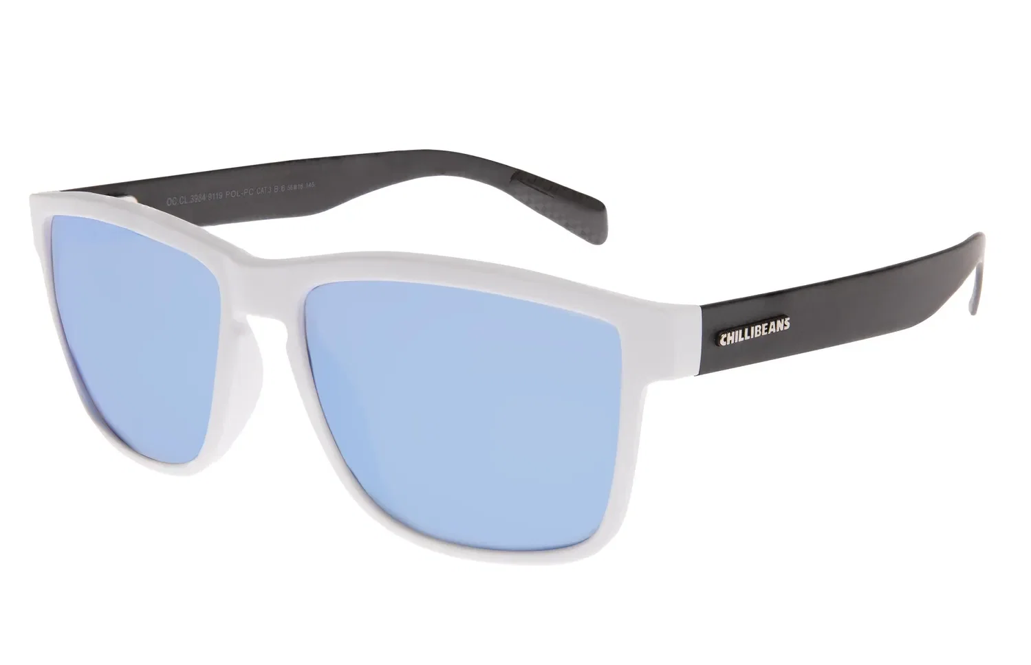 Óculos de Sol Masculino Chilli Beans Clássicos Polarizado Branco — imagem 1