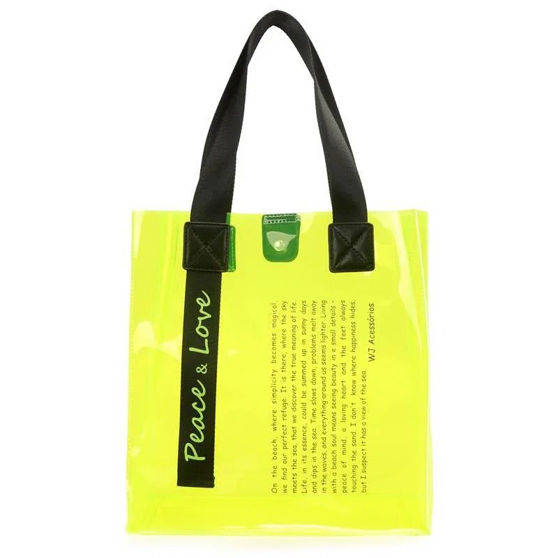 Shopping Bag Grande Plastica Com Estampa