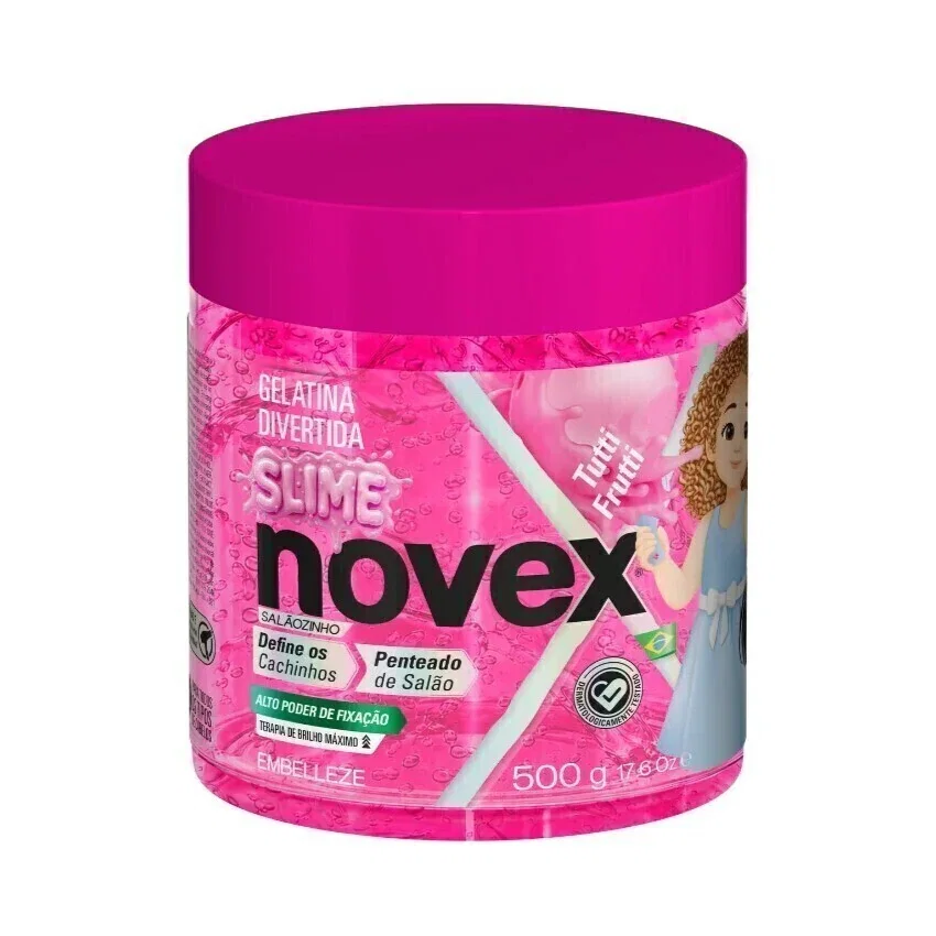 Gelatina Divertida Novex Salãozinho Slime Tutti Frutti 500g