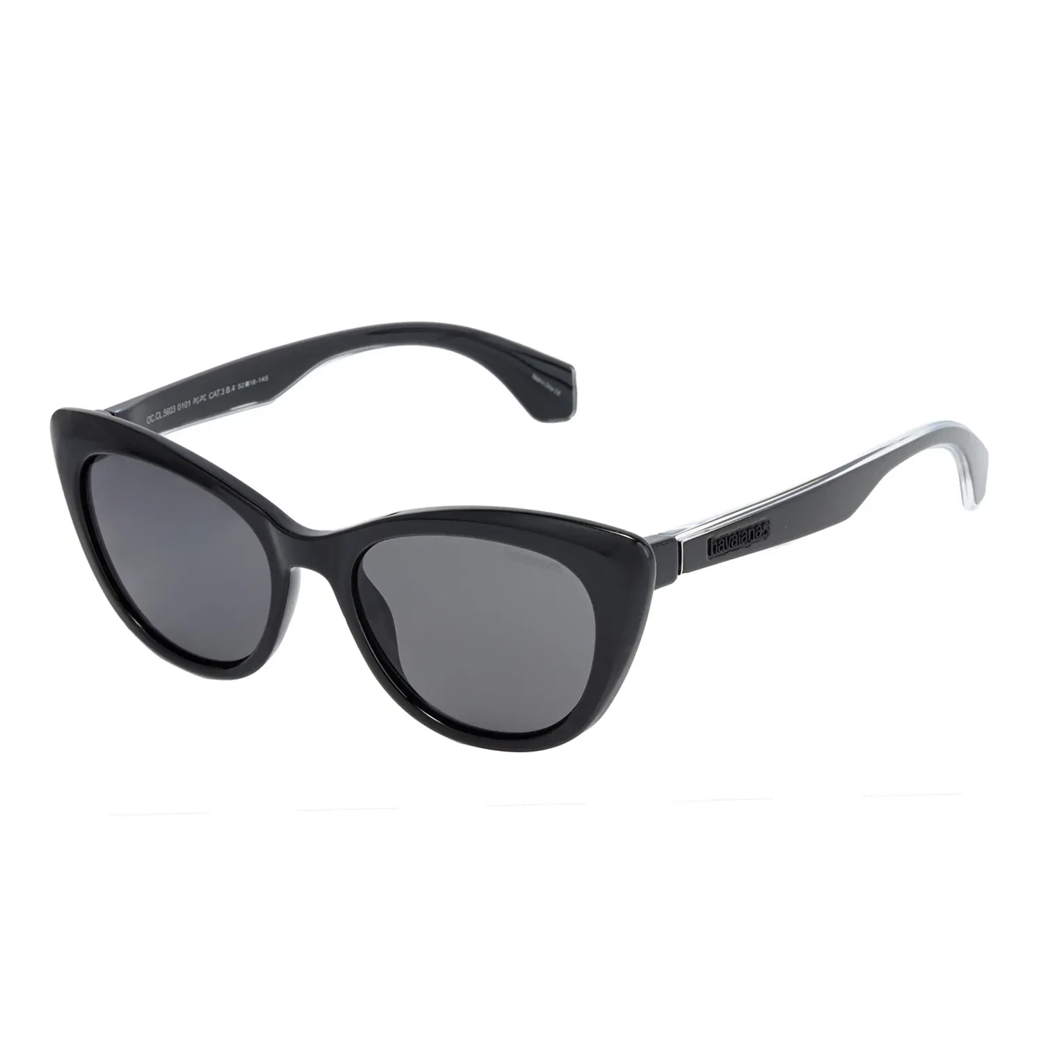 Óculos de Sol Feminino Havaianas Gatinho Preto — imagem 1