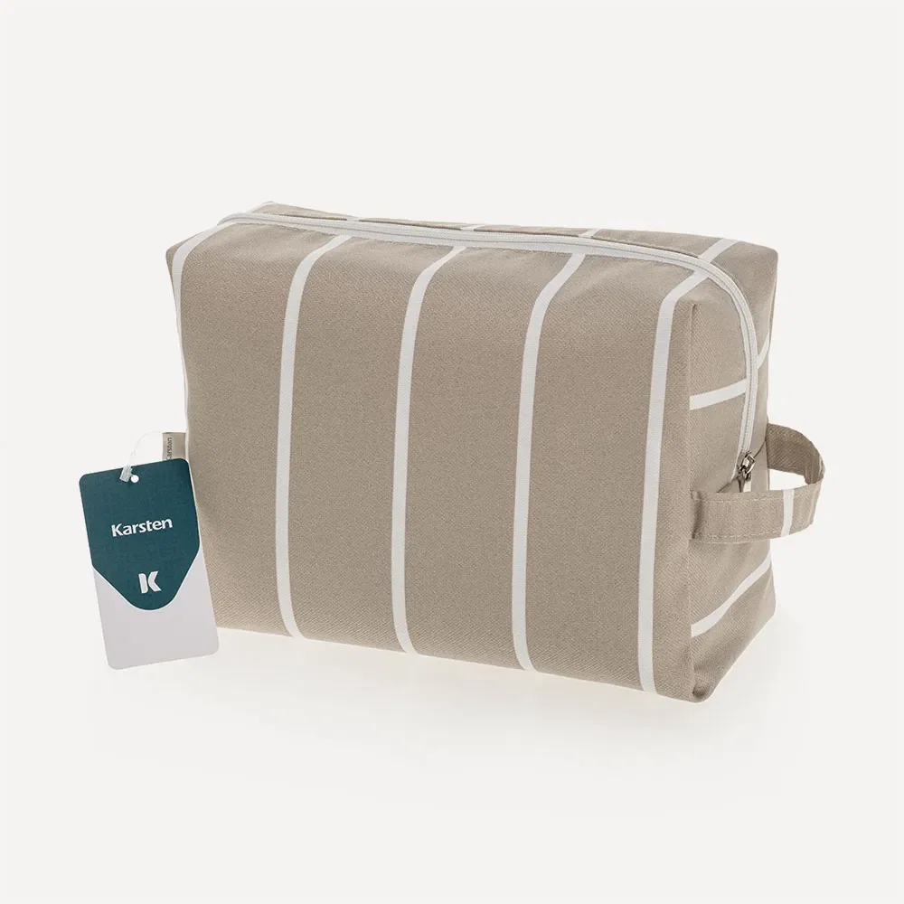 Necessaire Alba Acquablock Impermeável Amêndoa 20cm x 28cm — imagem 1