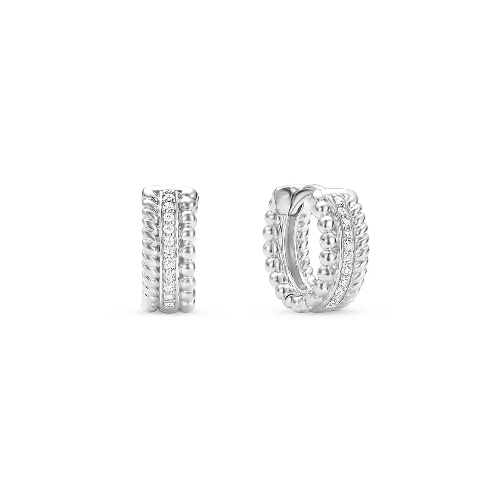 Argola Life Maxi em Prata 925 Cravejado, 12,5mm — imagem 1
