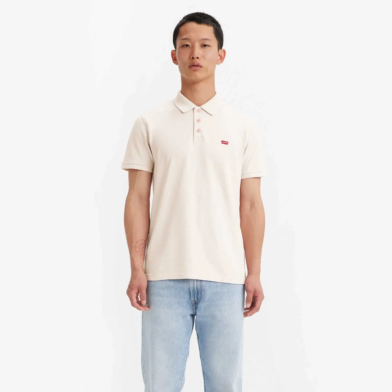 Camisa Polo Levi's® HM Rosa Claro Claro — imagem 1