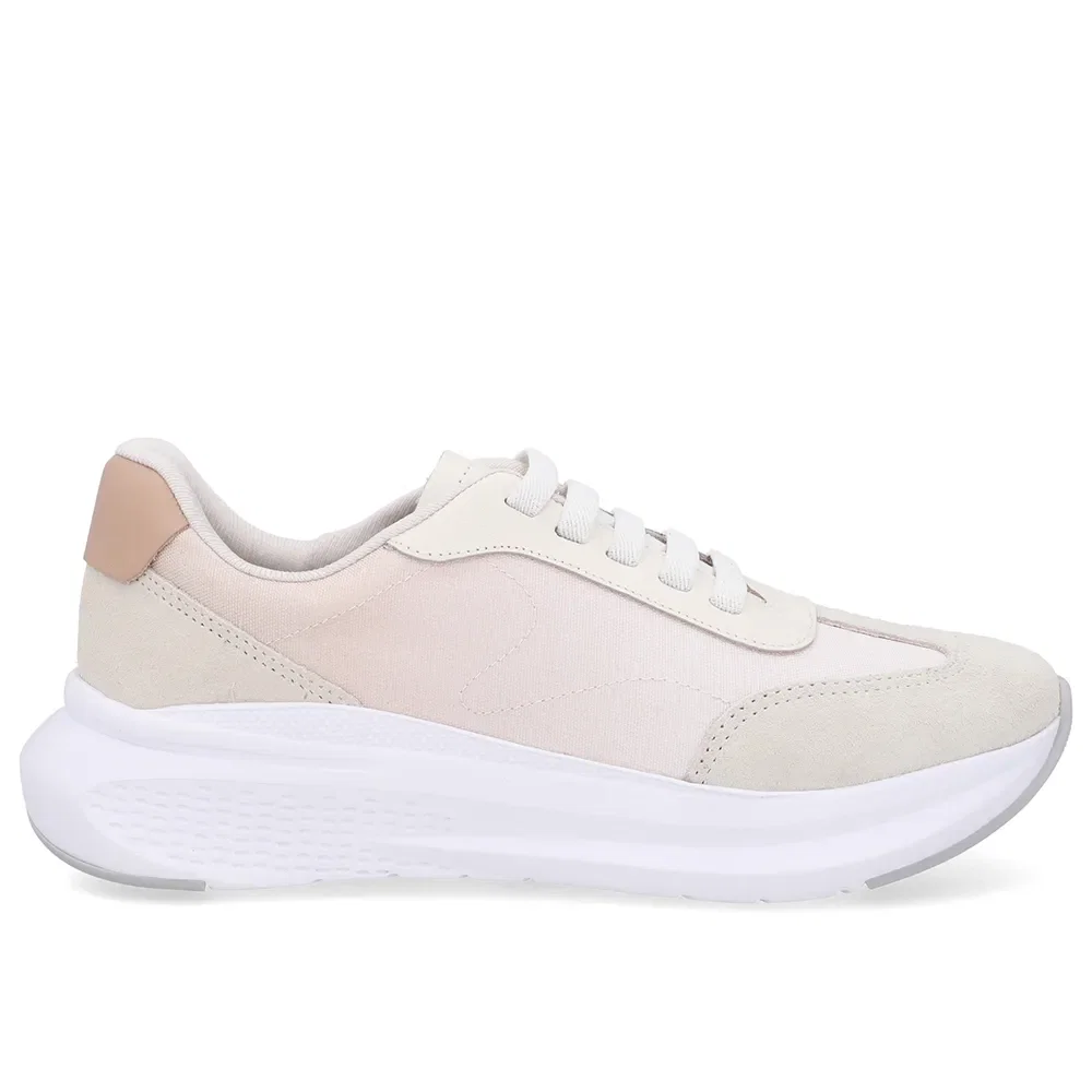 Tênis Slip On Branco Marfim Degradê Tecido — imagem 1