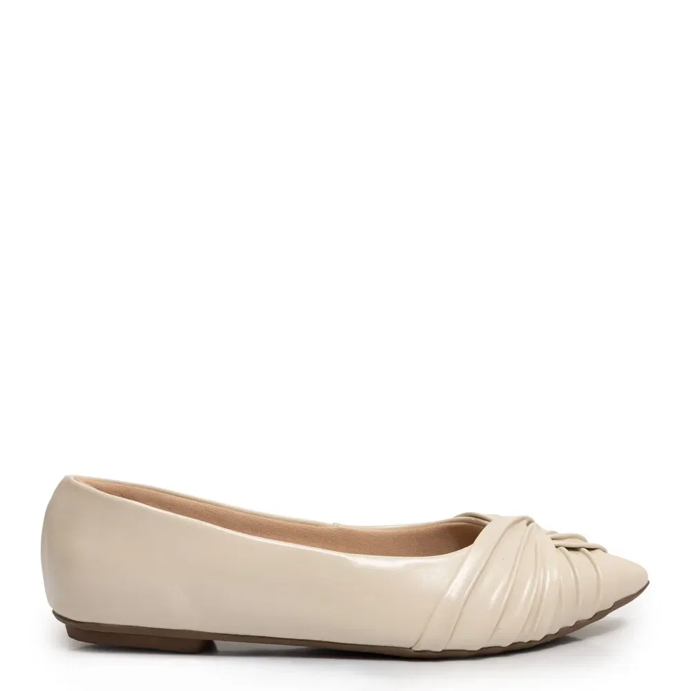 Sapatilha Off White Franzido