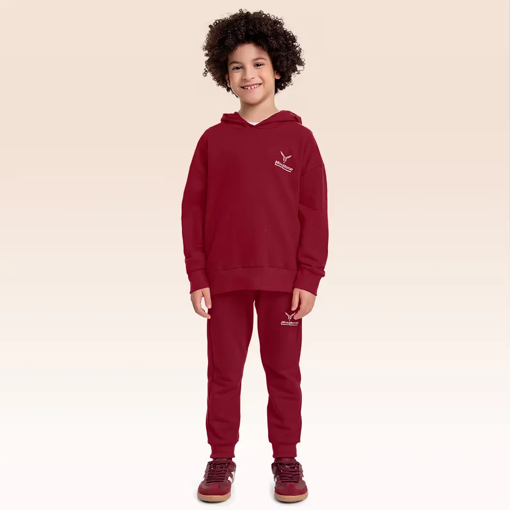 Conjunto blusão com capuz e calça