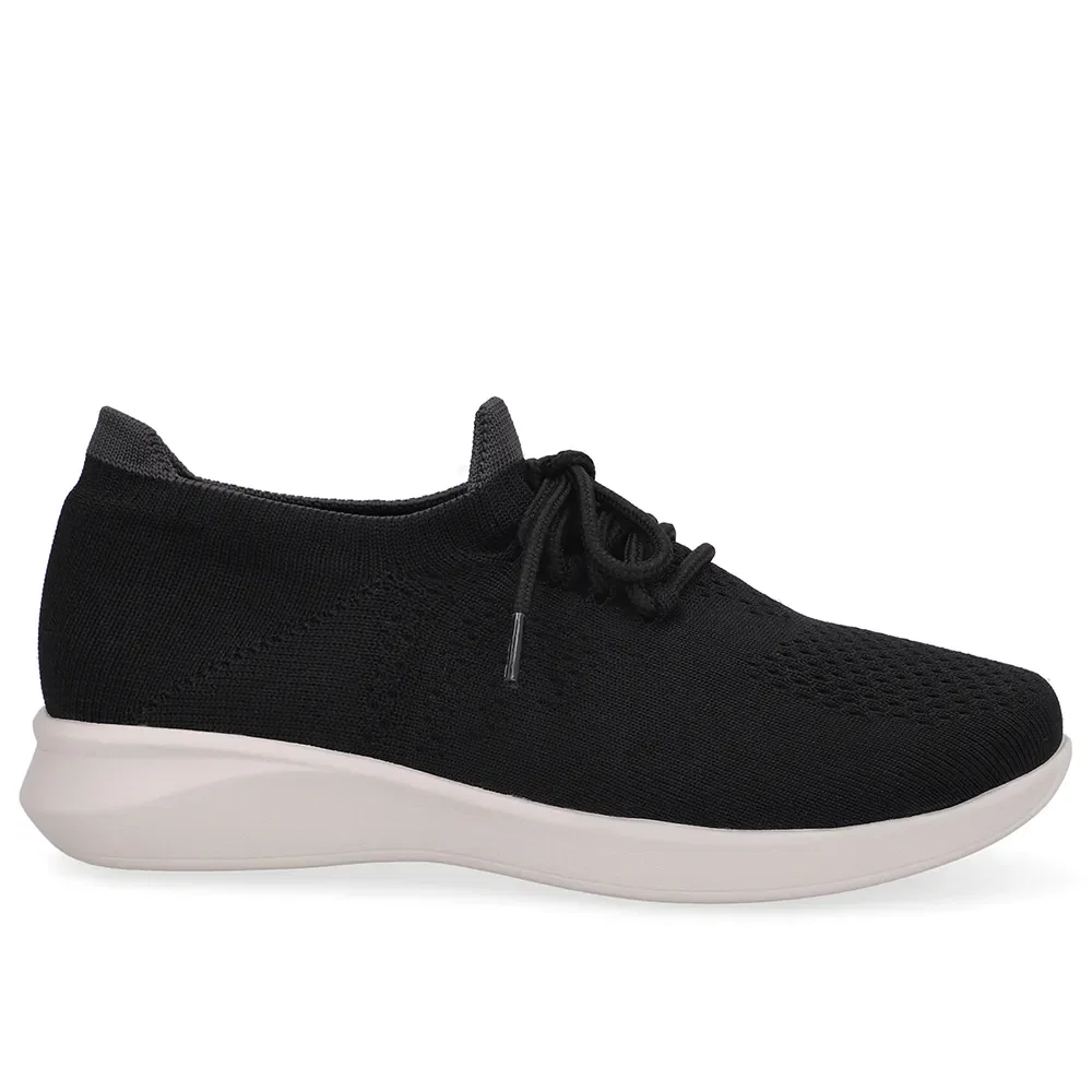 Tênis Tricot Preto Cadarço