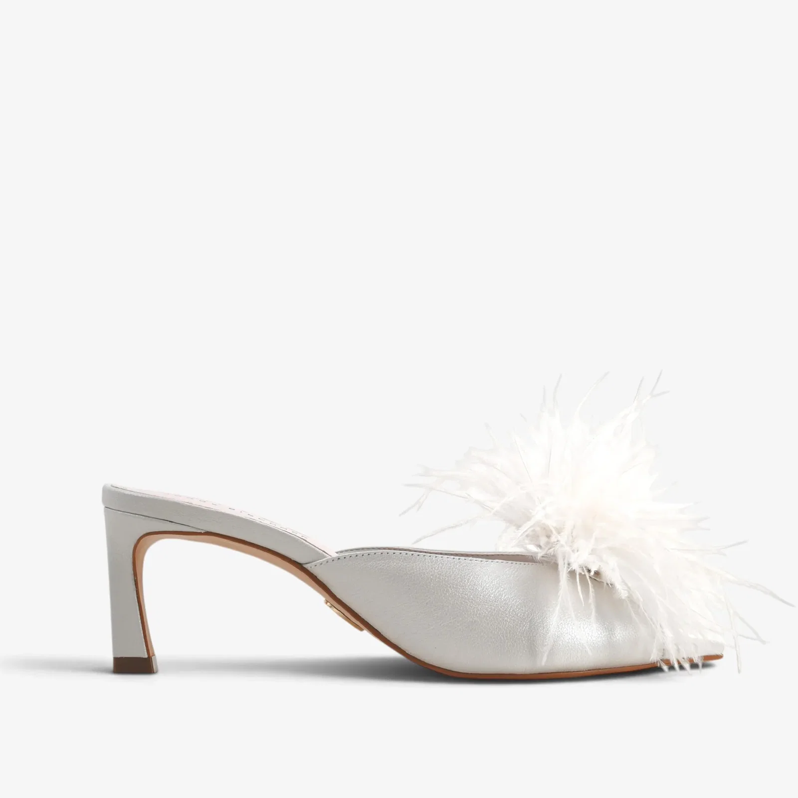 Tamanco Branco Say Yes Couro Acetinado — imagem 1