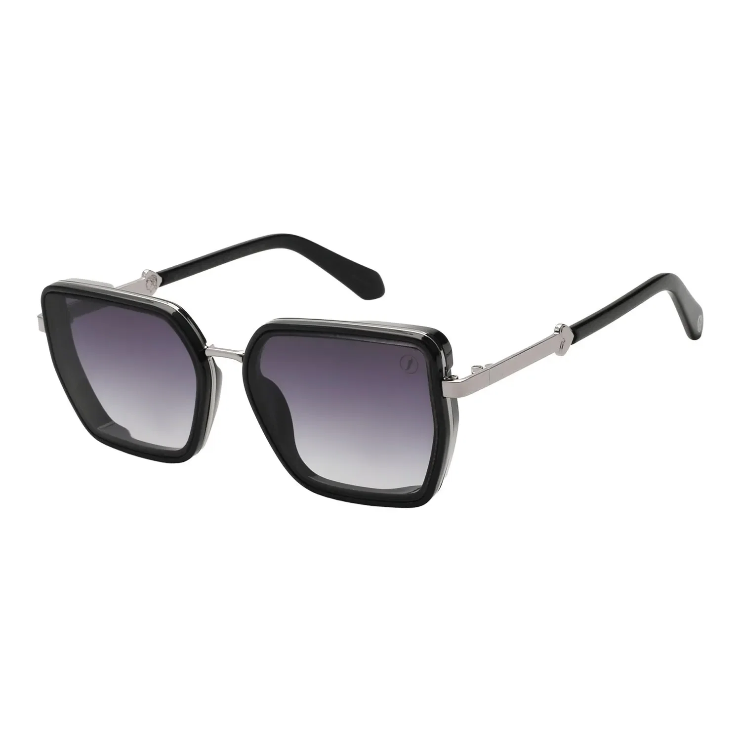 Óculos de Sol Feminino Cazuza Quadrado Degrade Preto
