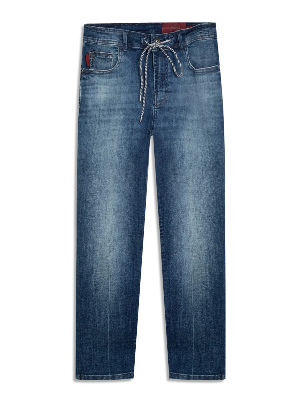 Calça Preppy Dark Flame 1929 Lav. Escuro C/ Grampos — imagem 1