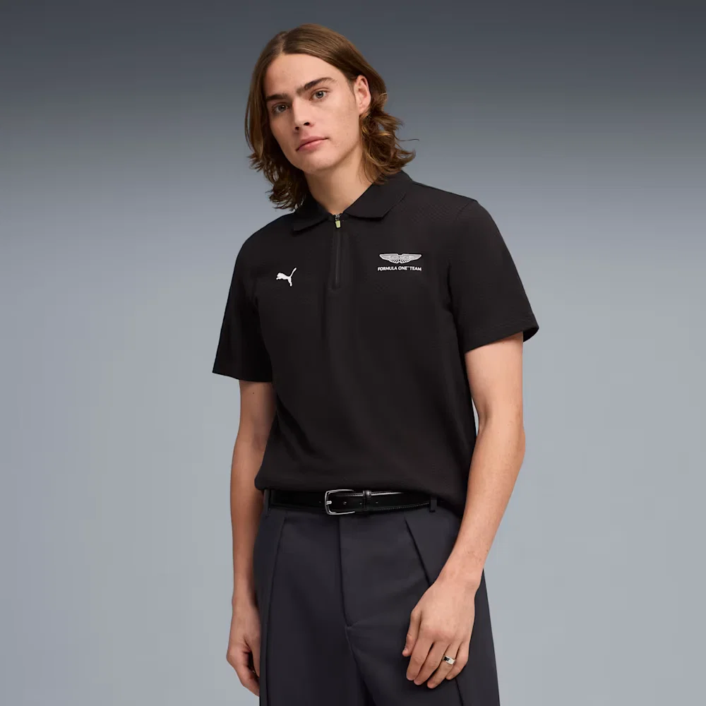Camisa Polo Puma x ASTON MARTIN ARAMCO F1® TEAM Jacquard Masculina