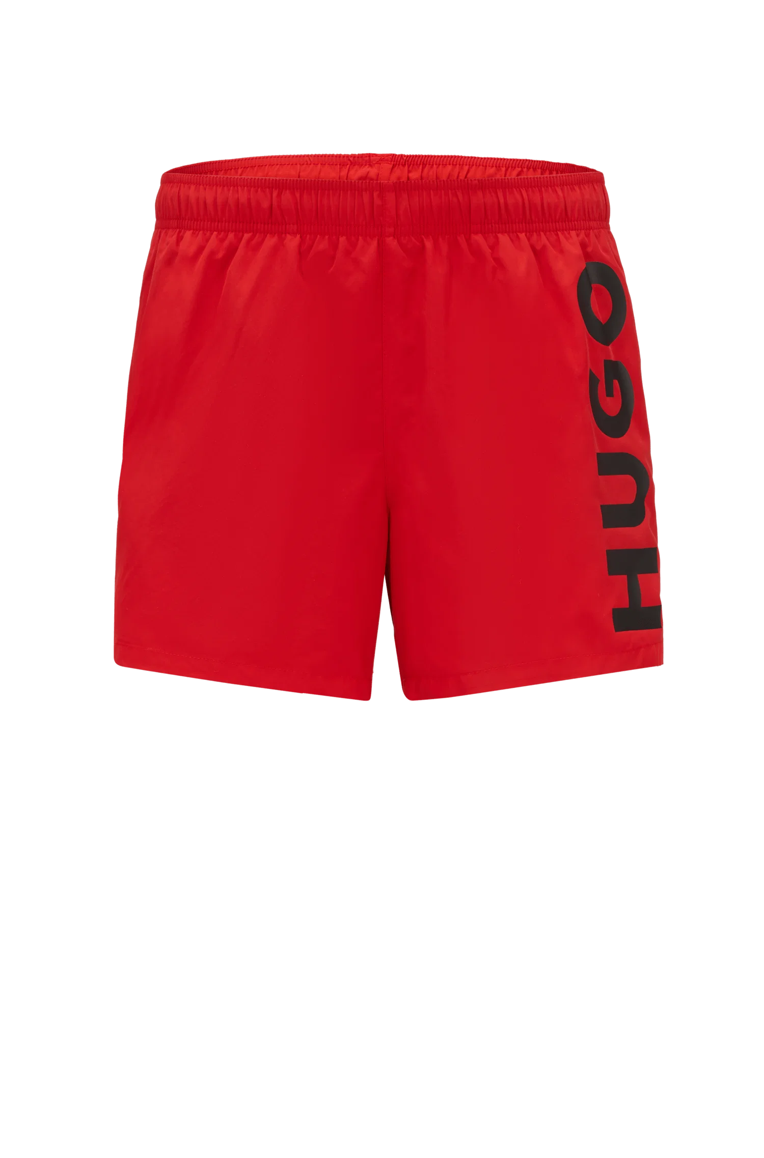 Shorts de banho com estampa de logo em tecido de secagem rápida