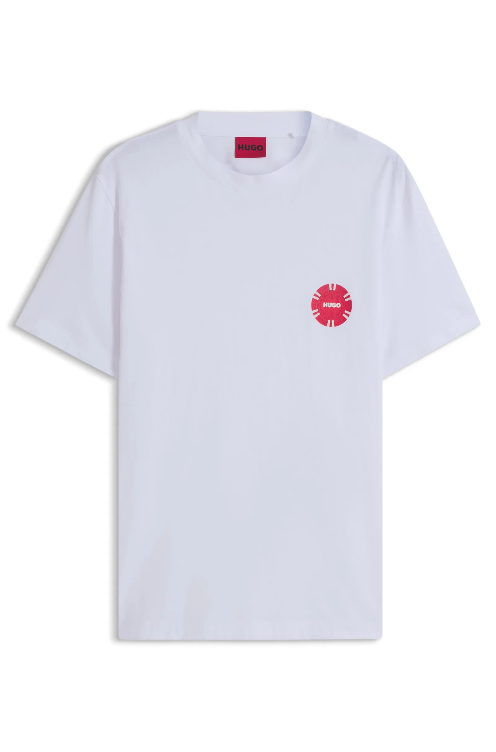 Camiseta De Algodão Com Estampa De Fichas De Pôquer — imagem 1