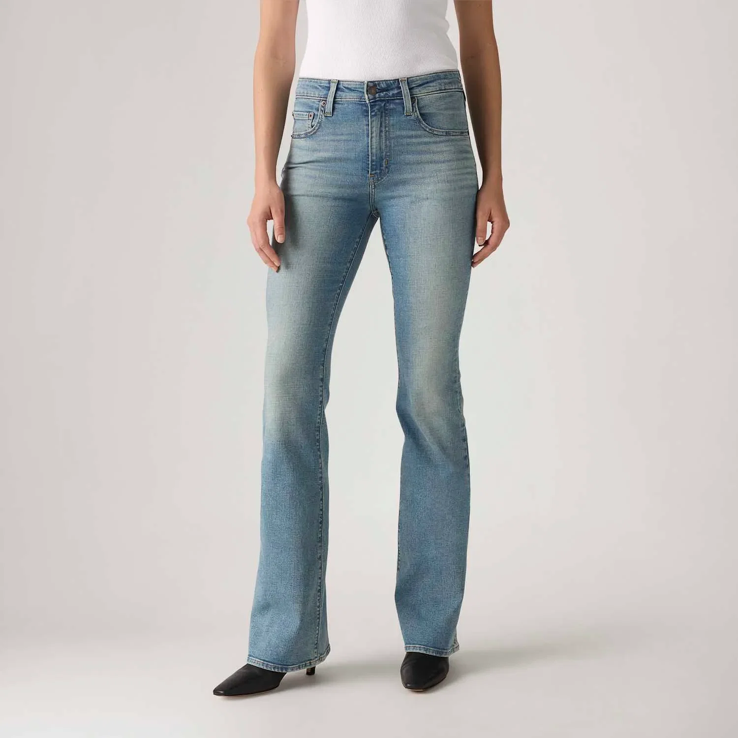 Calça Jeans Levi's® 726® High Rise Flase Lavagem Média — imagem 1