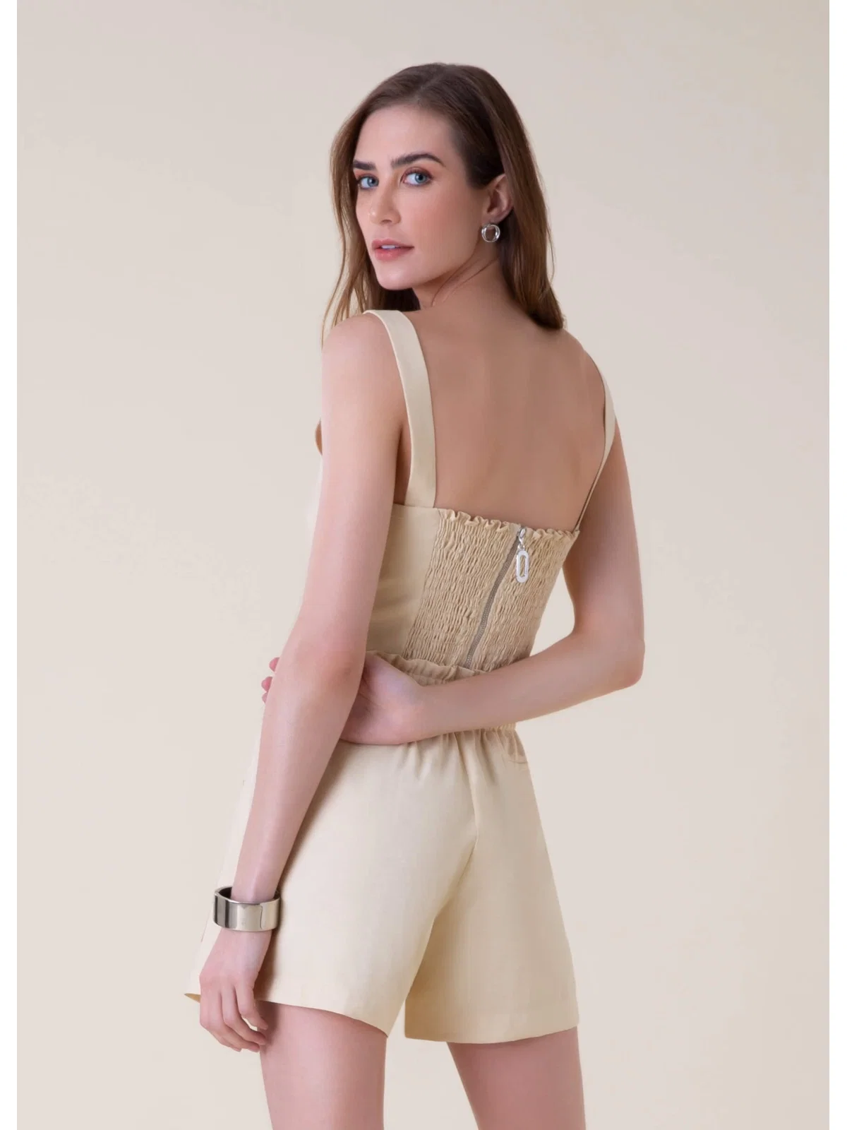 Top Alfa Texture Amarelo Claro